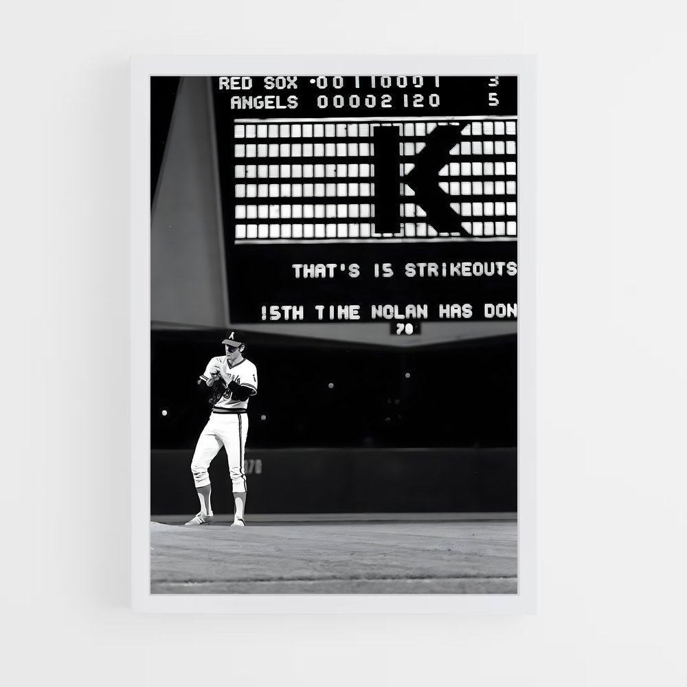 Poster Nolan ryan – affiche Baseball (vue 3)